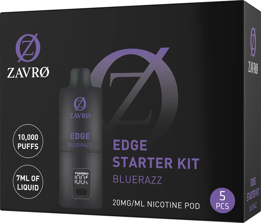 Edge Blue Razz starter kit box